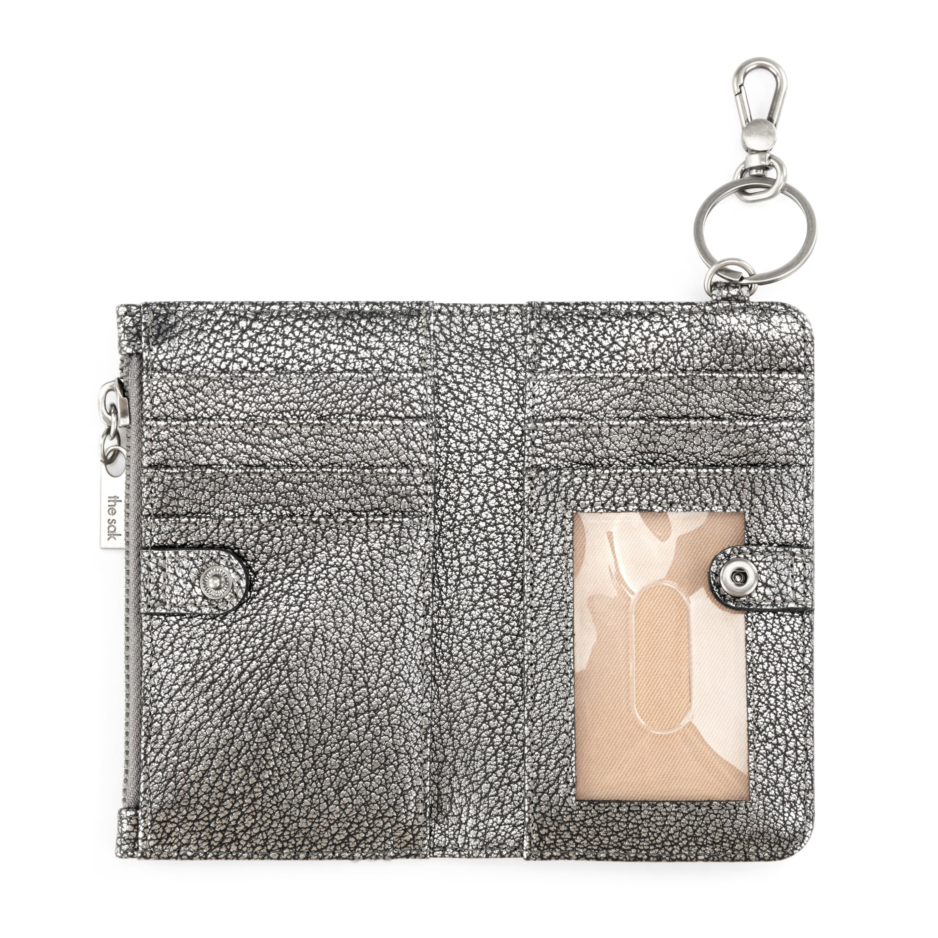 The Sak Encino Essential Wallet - Leather - Dark Silver