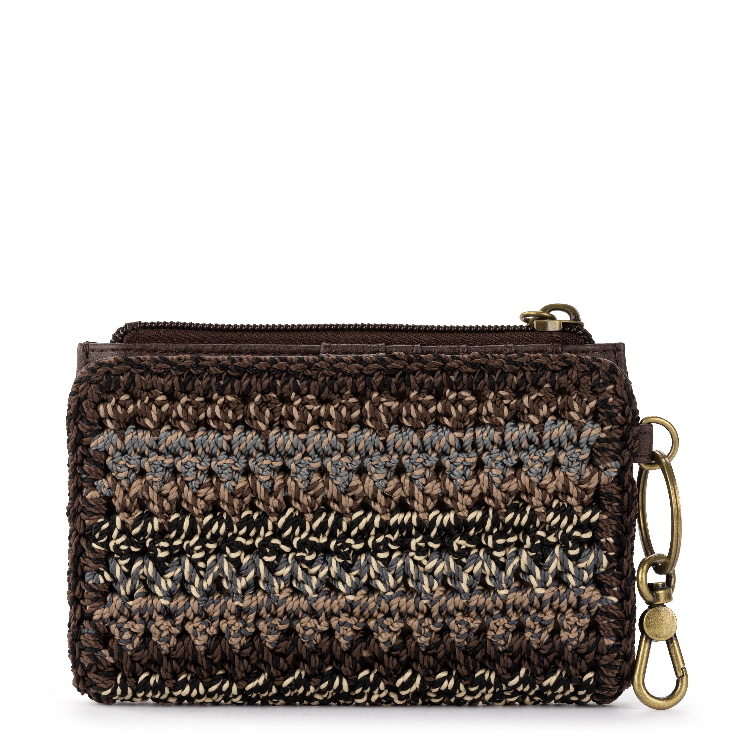 The Sak Encino Essential Wallet - Hand Crochet - Aspen Stripe