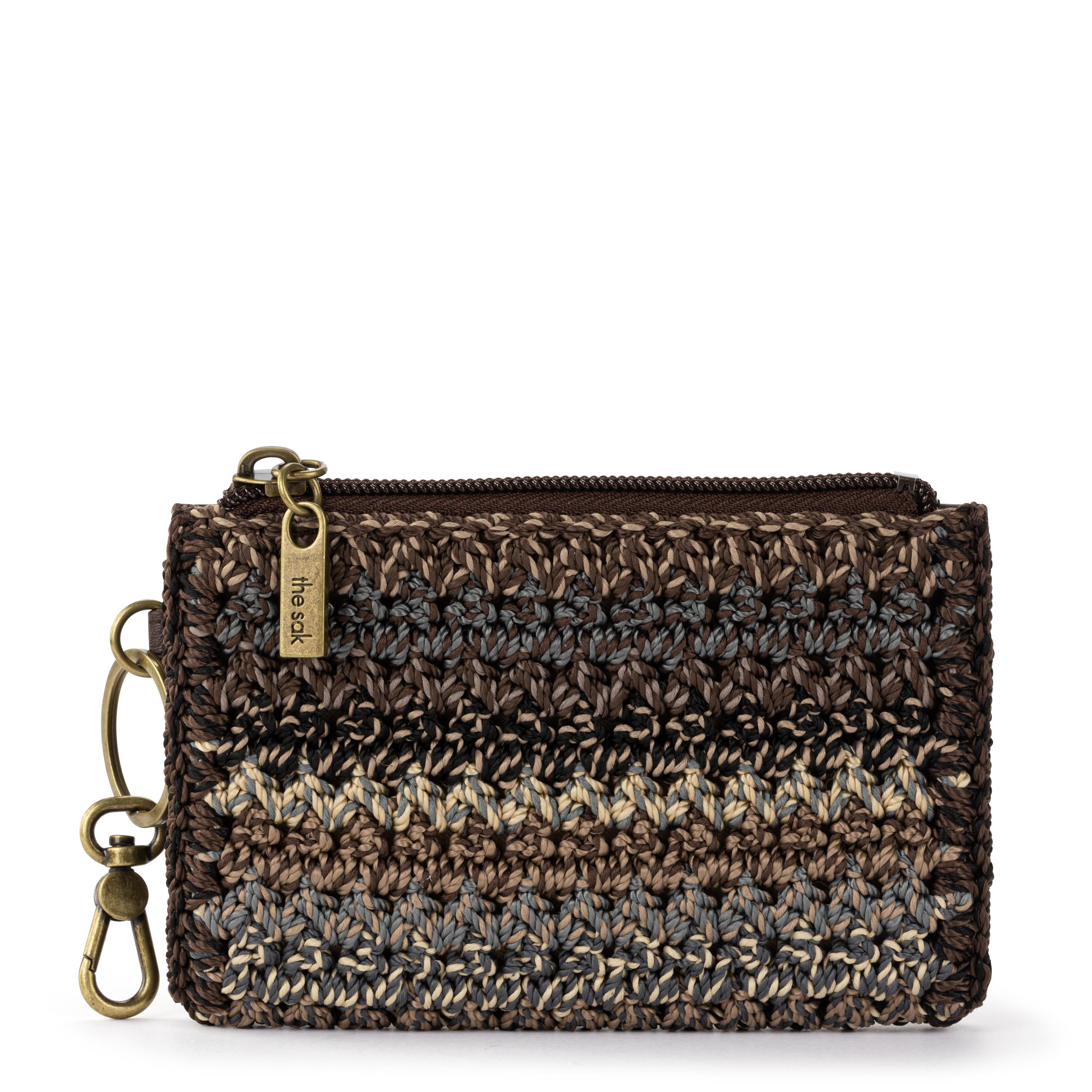 The Sak Encino Essential Wallet - Hand Crochet - Aspen Stripe
