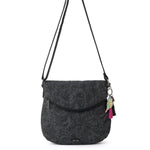 Sakroots Foldover Crossbody - EcoTwill - Black Spirit Desert