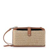 The Sak Iris Smartphone Wallet - Hand Crochet - Bamboo Static