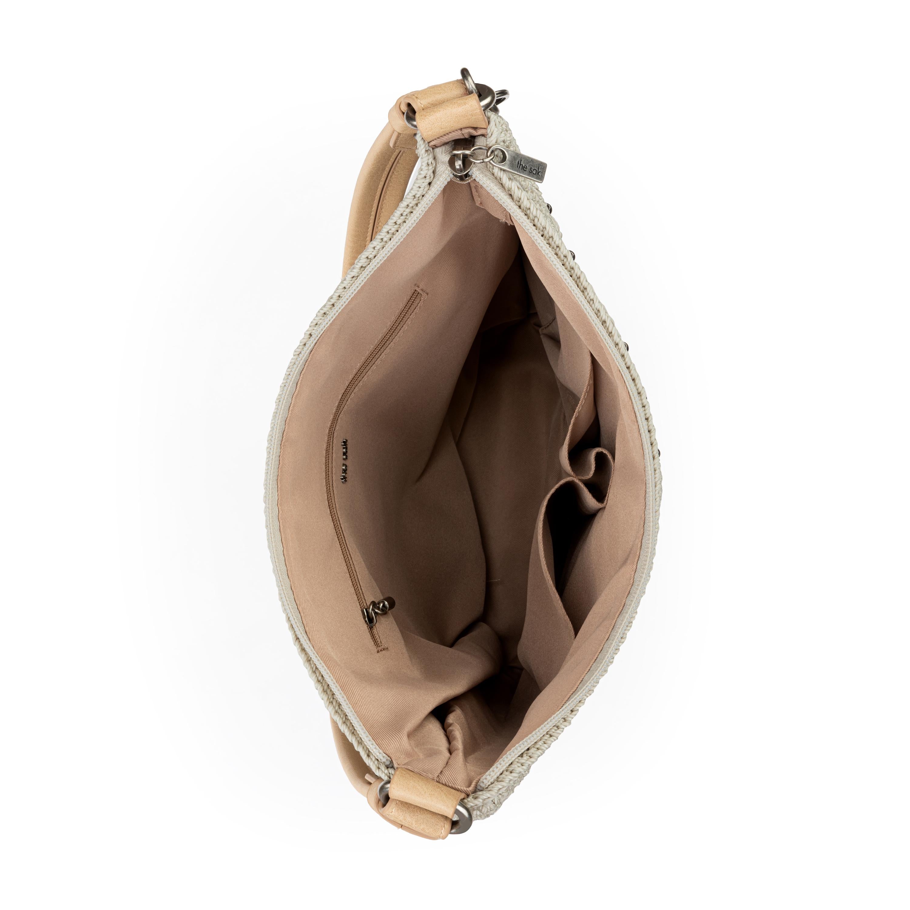 The Sak Sequoia Hobo - Hand Crochet - Natural Medallion