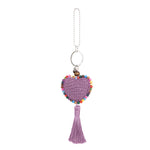 The Sak Yarnicharmz Dangle - Hand Crochet - Heather Heart