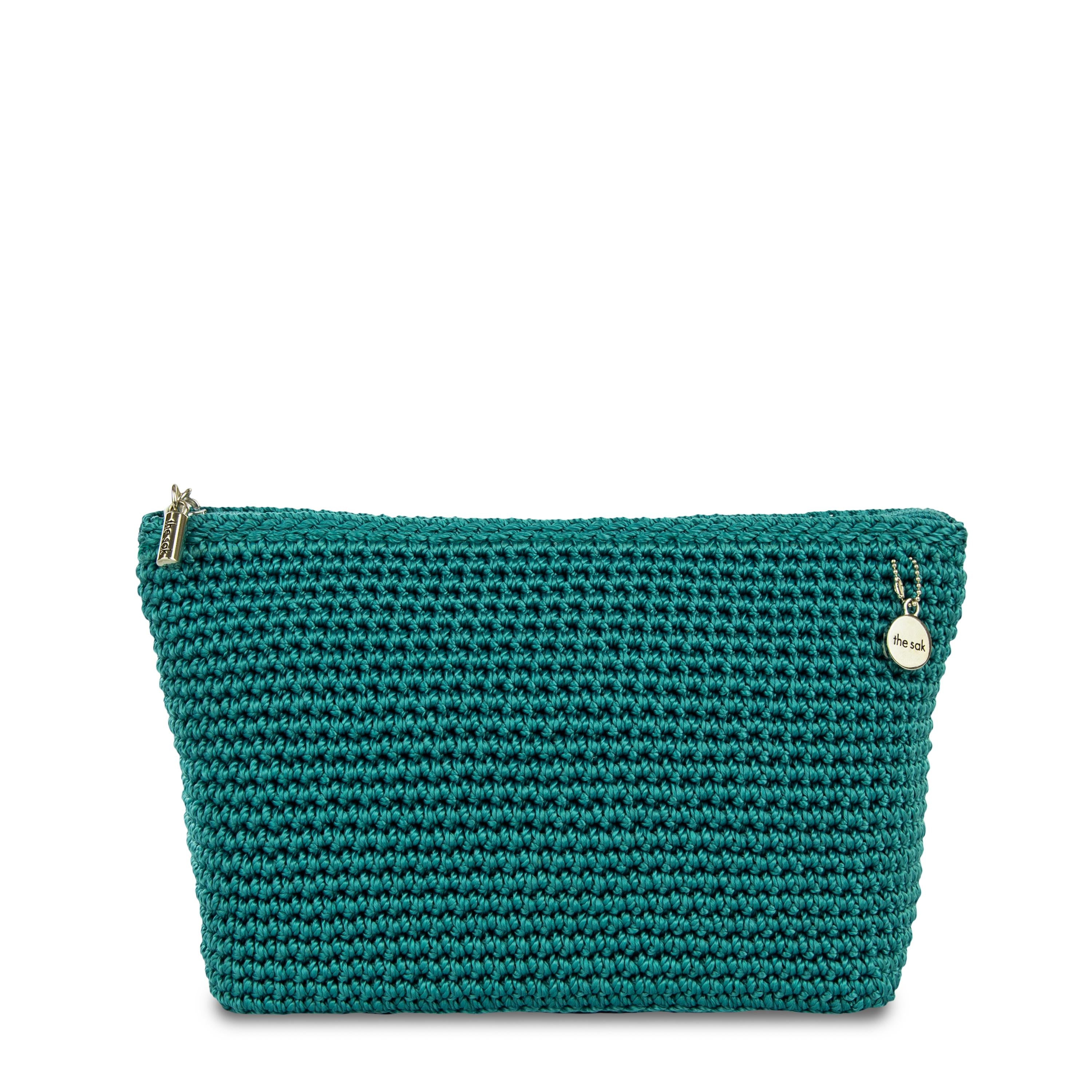 The Sak Essential Pouch - Hand Crochet - Azure