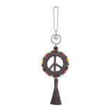 The Sak Yarnicharmz Dangle - Hand Crochet - Mushroom Peace