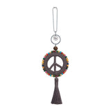 The Sak Yarnicharmz Dangle - Hand Crochet - Mushroom Peace