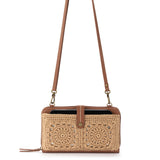 The Sak Iris Smartphone Wallet - Hand Crochet - Bamboo Medallion