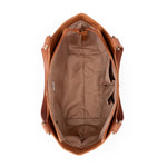 The Sak Bolinas Satchel - Leather - Tobacco Floral Embossed