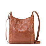 The Sak De Young Crossbody - Leather - Tobacco Floral Embossed