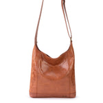 The Sak De Young Crossbody - Leather - Tobacco Floral Embossed
