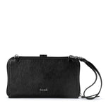 The Sak Iris Smartphone Wallet - Leather - Black Leaf Embossed
