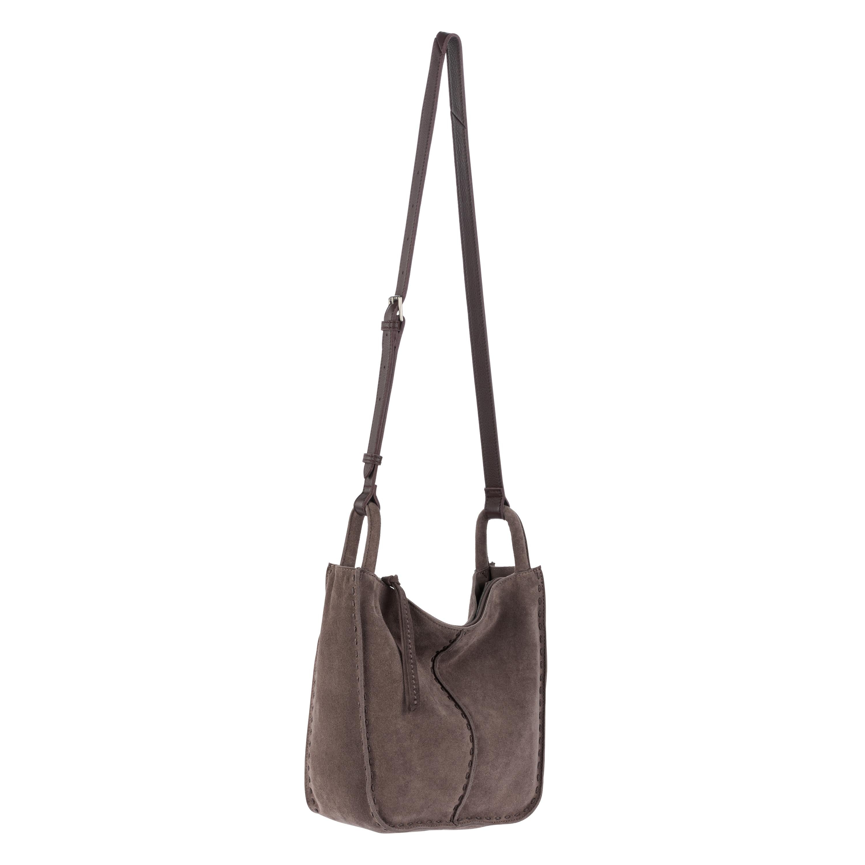 The Sak Los Feliz Crossbody - Leather - Mushroom Suede