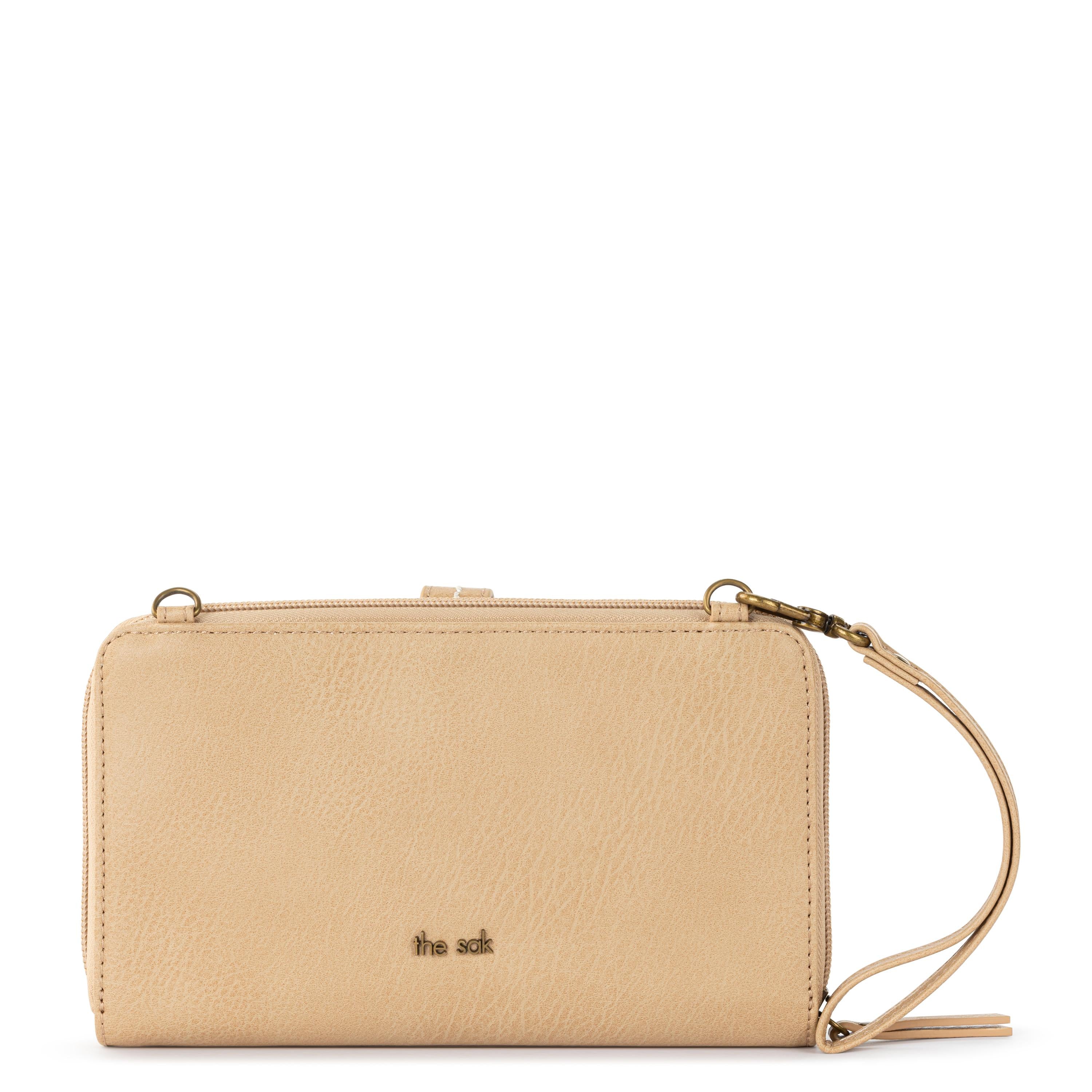 The Sak Iris Smartphone Wallet - Hand Crochet - Natural Fan