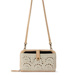 The Sak Iris Smartphone Wallet - Hand Crochet - Natural Fan