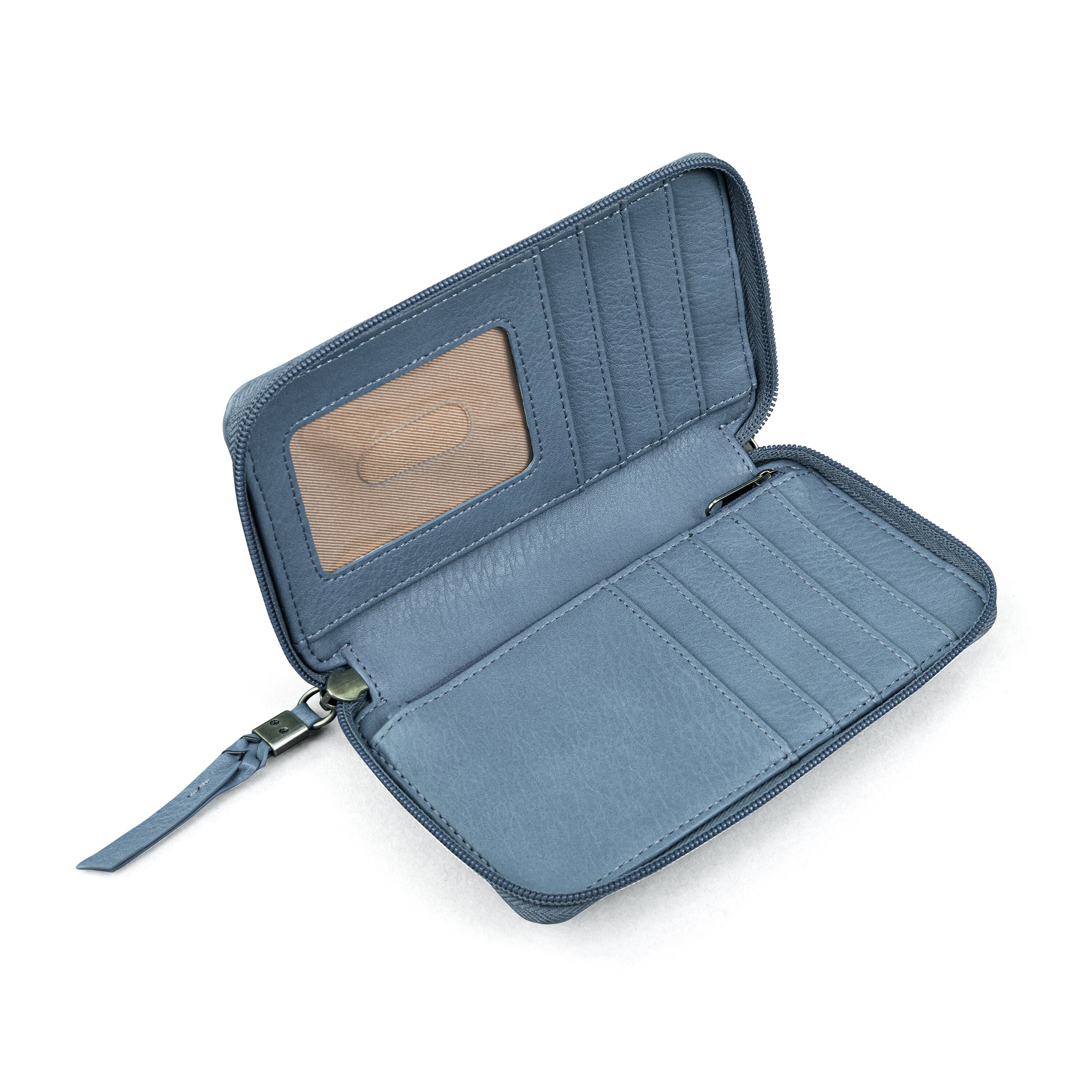 The Sak Silverlake Smartphone Wallet - Leather - Maritime Wave Embossed