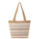The Sak Casual Classics Tote - Hand Crochet - Sand Stripe