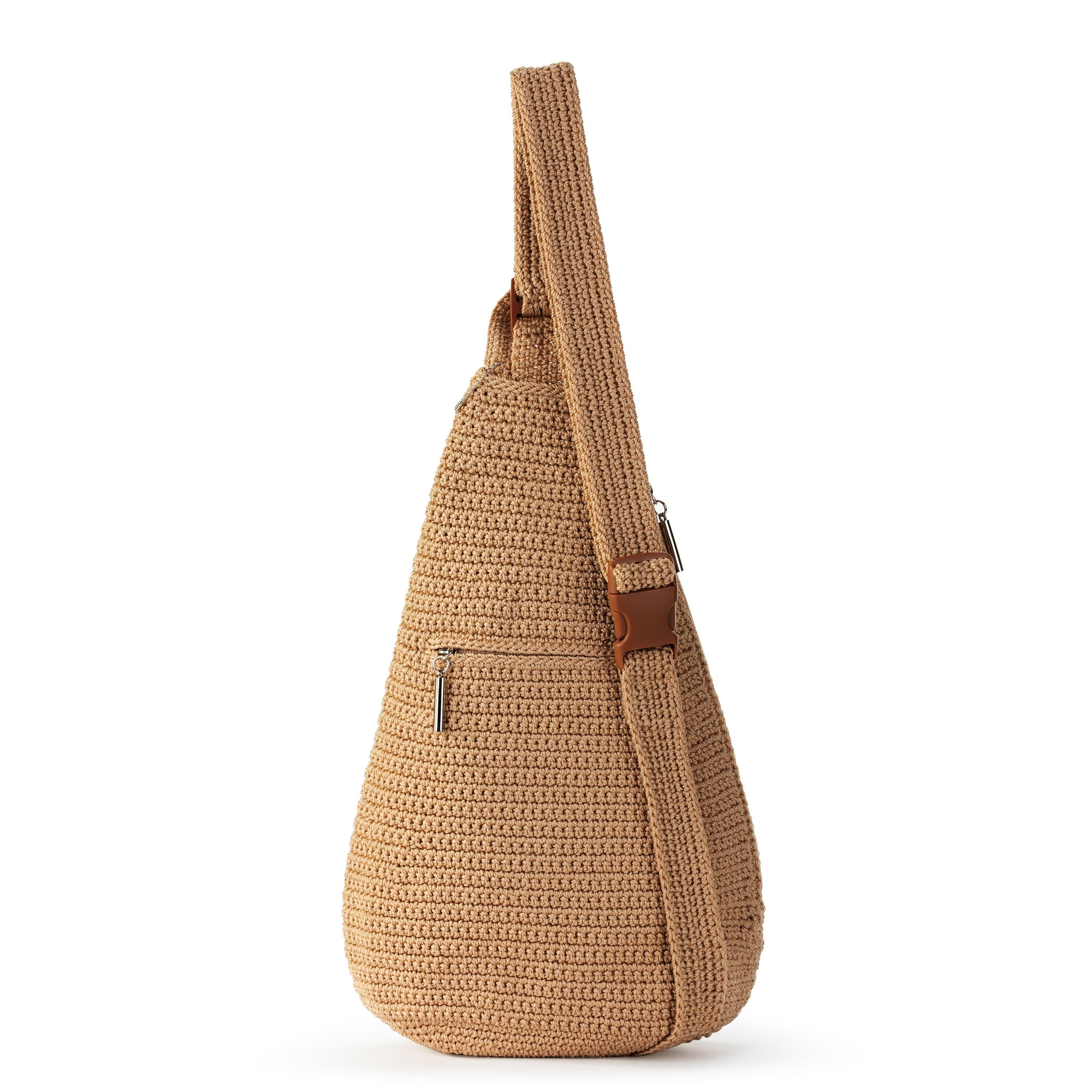 The Sak Geo Sling Backpack - Hand Crochet - Bamboo
