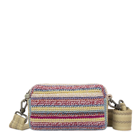The Sak Cora Smartphone Crossbody - Hand Crochet - Eden Stripe