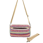 The Sak Cora Smartphone Crossbody - Hand Crochet - Eden Stripe
