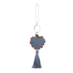 The Sak Yarnicharmz Dangle - Hand Crochet - Maritime Heart