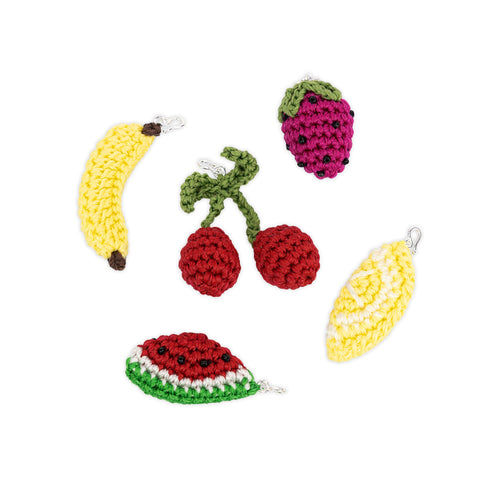 The Sak Yarnicharmz 5 Pack - Hand Crochet - Fruits