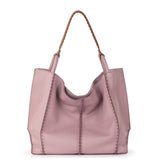 The Sak Los Feliz Large Tote and Iris Smartphone Wallet Bundle - Leather - Rosewood