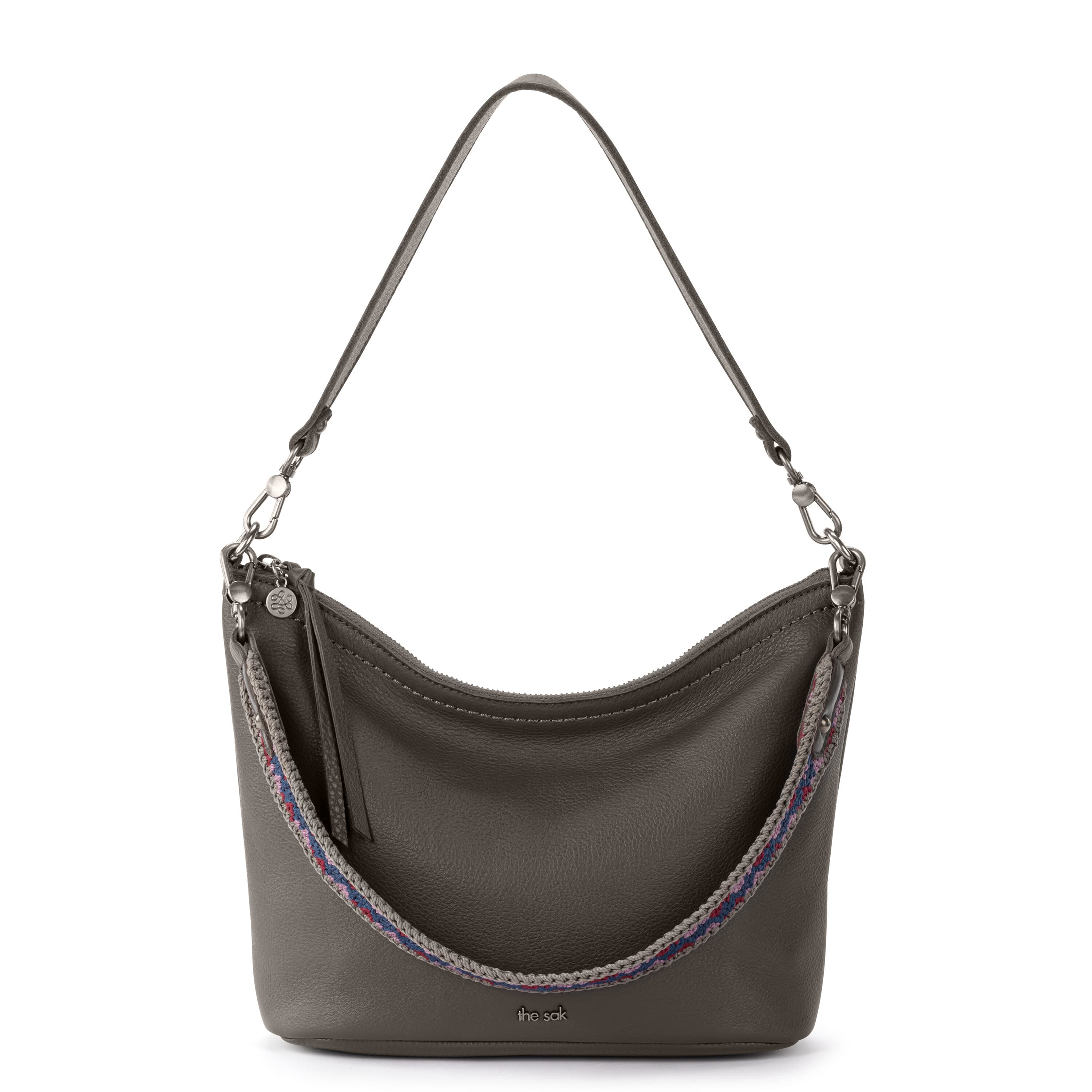 The Sak Jasmine Small Hobo - Leather - Slate