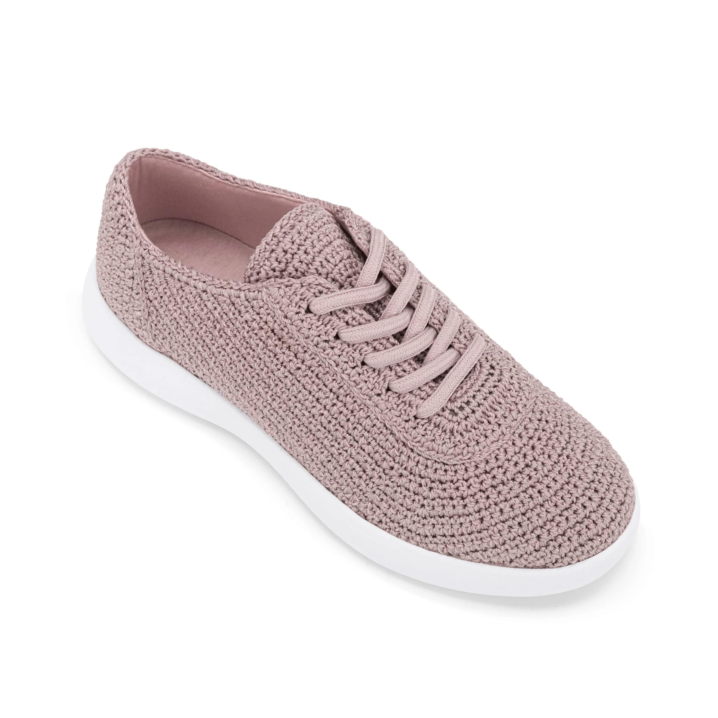 The Sak Asha Sneaker - Hand Crochet - Fog