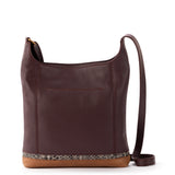 The Sak De Young Crossbody - Leather - Mahogany Snake Block