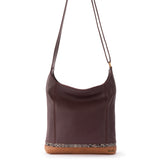 The Sak De Young Crossbody - Leather - Mahogany Snake Block