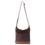 The Sak De Young Crossbody - Leather - Mahogany Snake Block