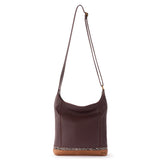 The Sak De Young Crossbody - Leather - Mahogany Snake Block
