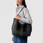 The Sak Los Feliz Large Tote - Leather - Black Multi Seminyak