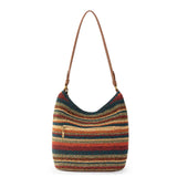 The Sak Sequoia Hobo - Hand Crochet - Woodland Stripe