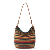 The Sak Sequoia Hobo - Hand Crochet - Woodland Stripe