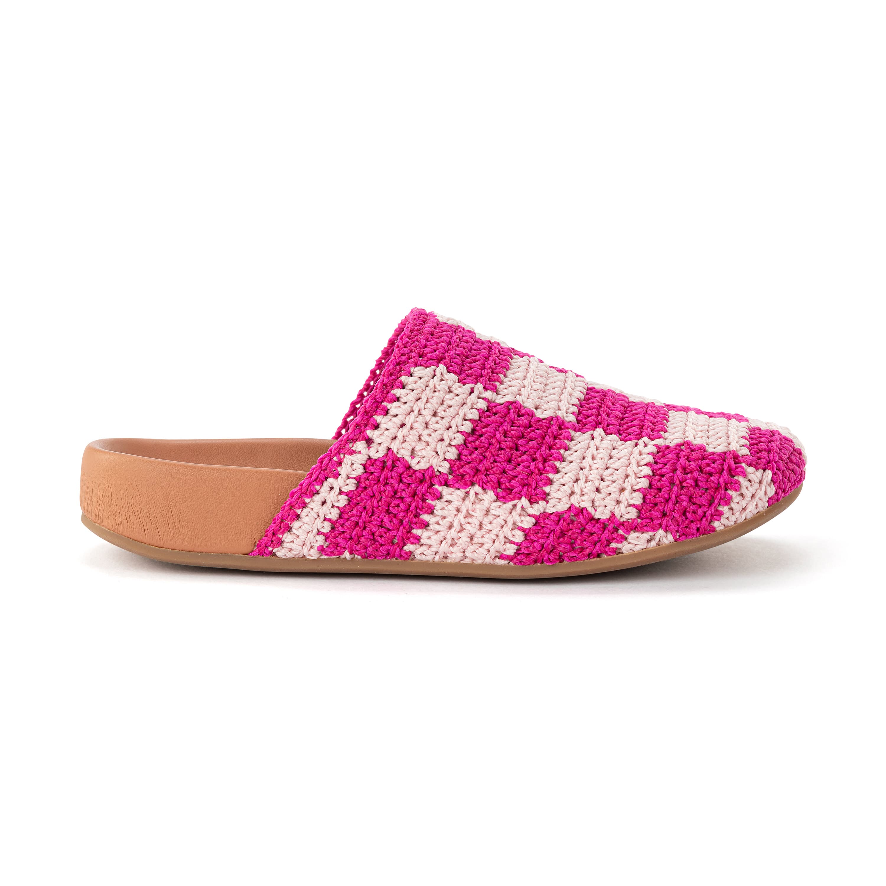 The Sak Bolinas Clog - Kids - Hand Crochet - Pink Check