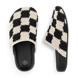 The Sak Bolinas Clog - Kids - Hand Crochet - Black Check