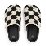 The Sak Bolinas Clog - Kids - Hand Crochet - Black Check