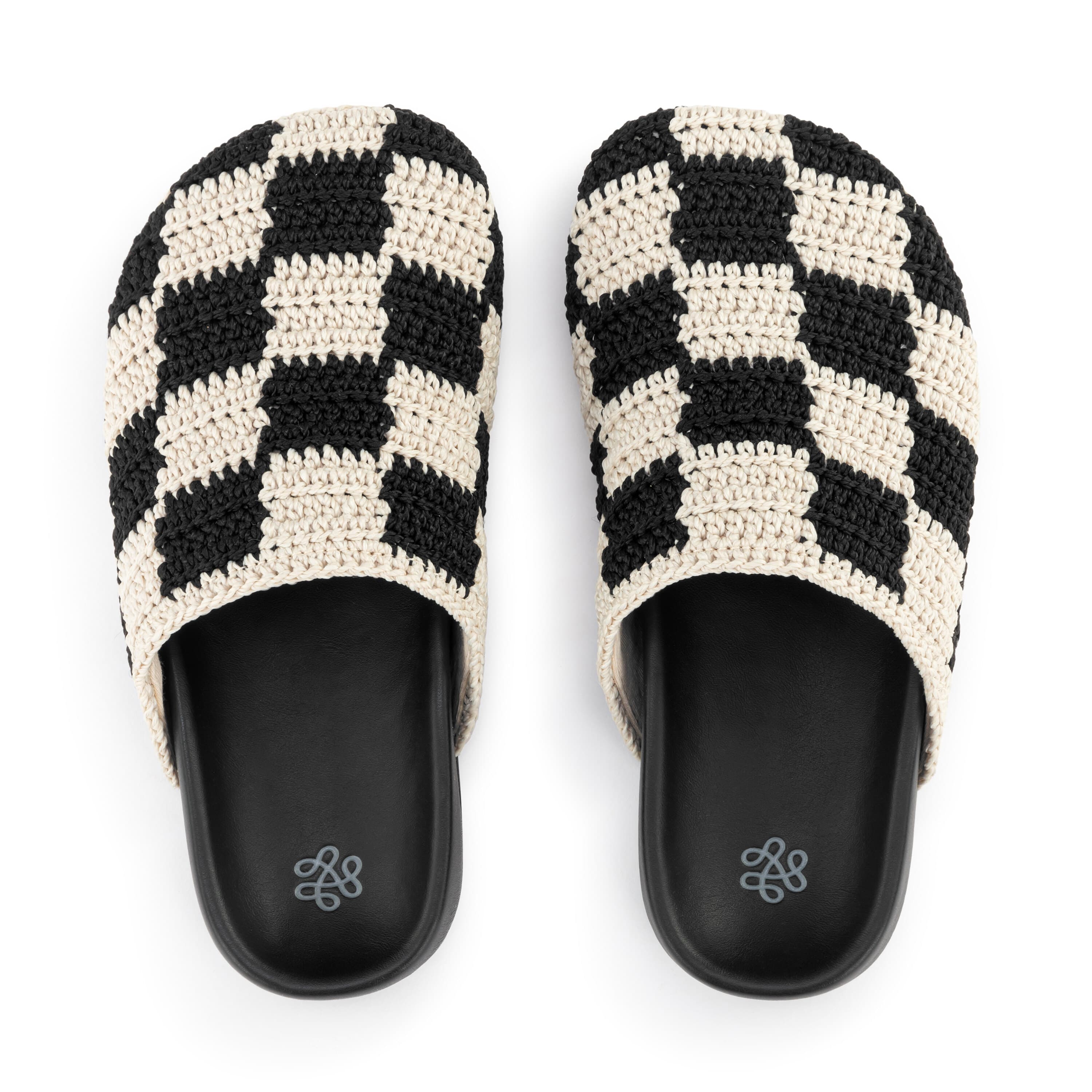 The Sak Bolinas Clog - Kids - Hand Crochet - Black Check
