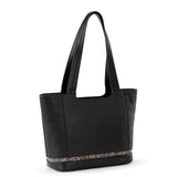 The Sak De Young Tote - Leather - Black Snake Block
