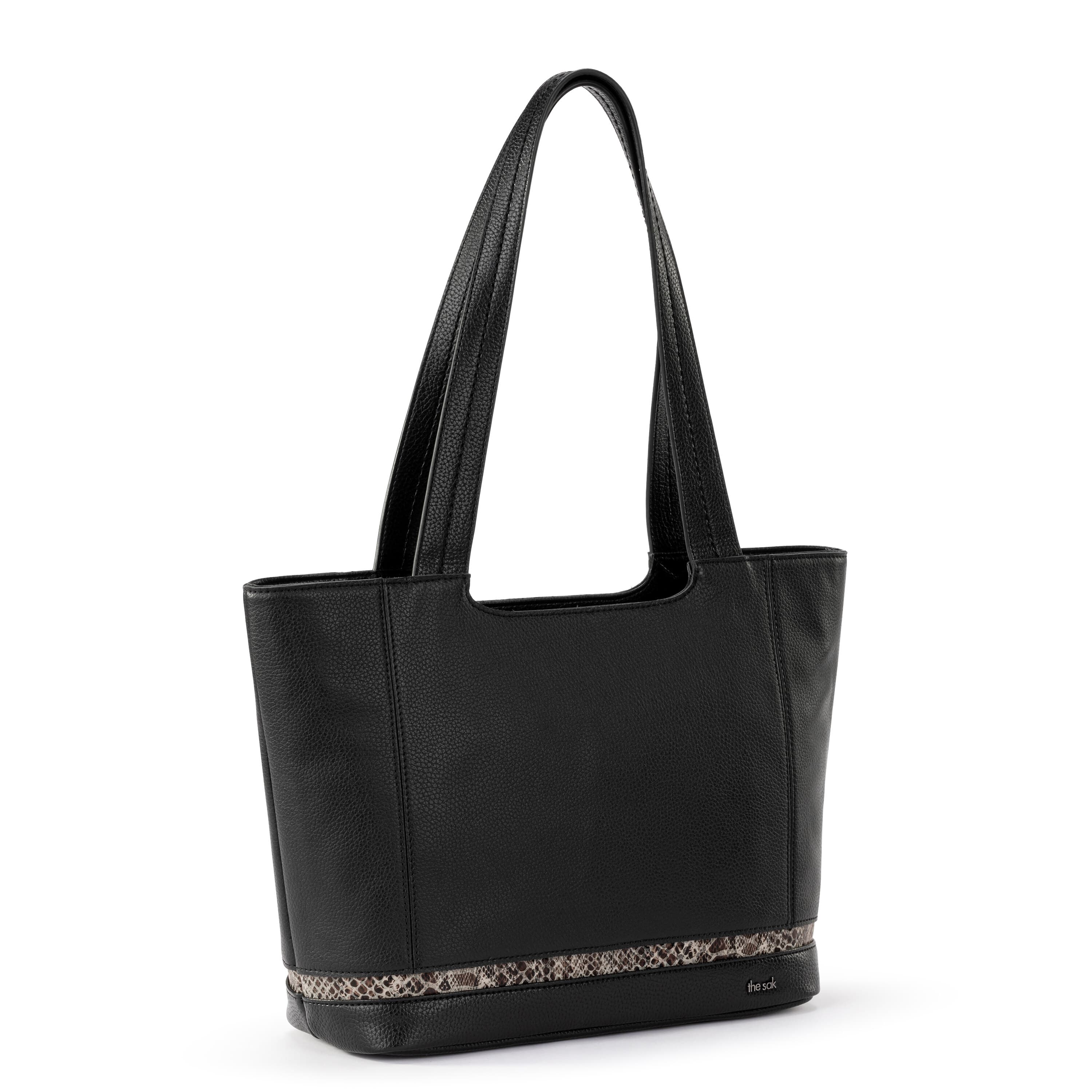 The Sak De Young Tote - Leather - Black Snake Block