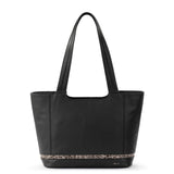The Sak De Young Tote - Leather - Black Snake Block
