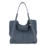 The Sak Los Feliz Large Tote 3 Piece Set - Hand Crochet - Maritime