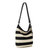 The Sak Sequoia Hobo - Hand Crochet - Black Stripe