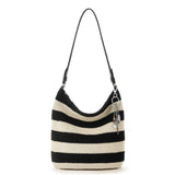 The Sak Sequoia Hobo - Hand Crochet - Black Stripe