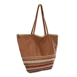 The Sak Faye Large Tote - Leather - Tobacco Seminyak