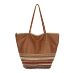 The Sak Faye Large Tote - Leather - Tobacco Seminyak