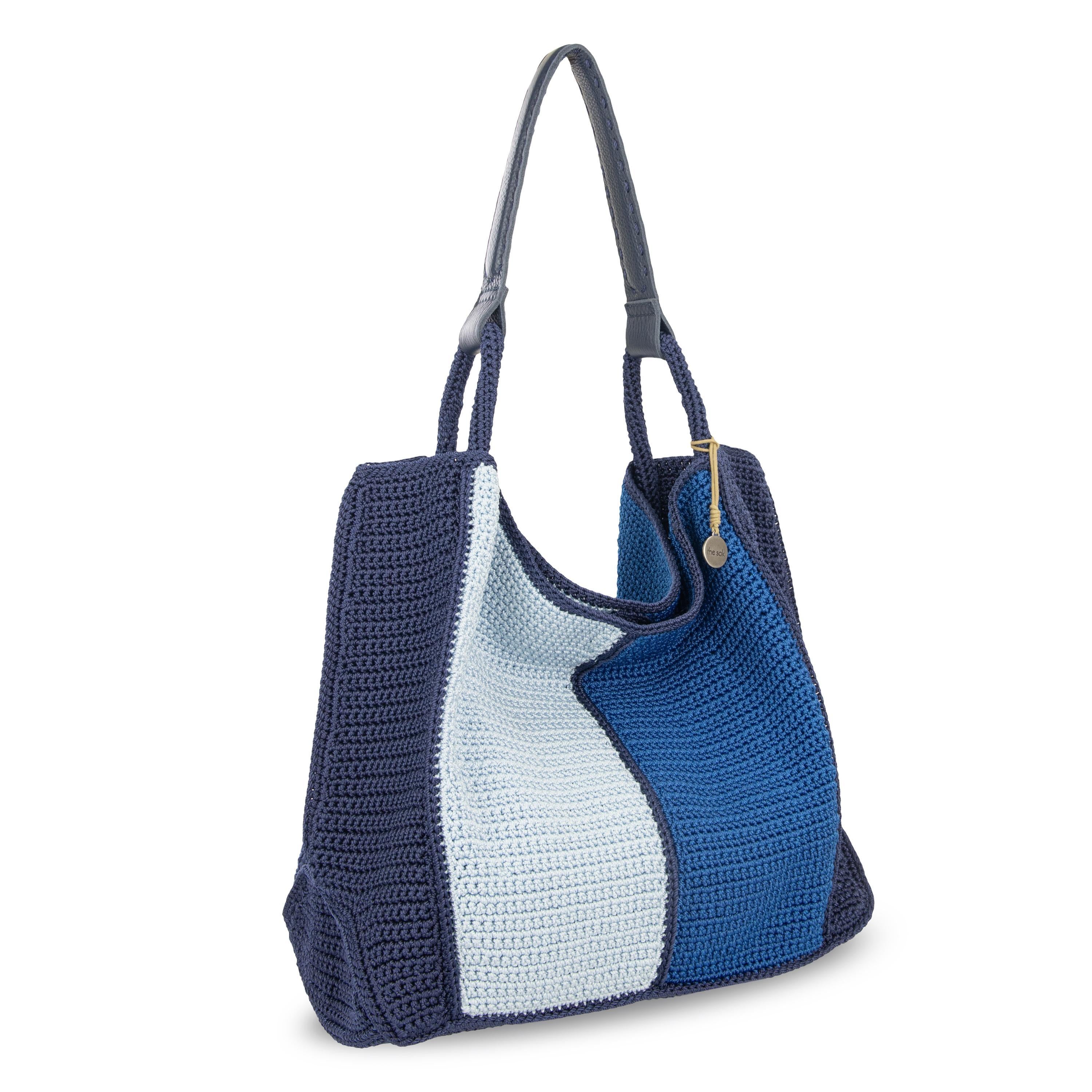 The Sak Los Feliz Large Tote - Hand Crochet - Ocean Block