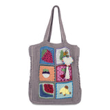 The Sak Lanie Market Tote - Hand Crochet - Fruit Vegetable Multi