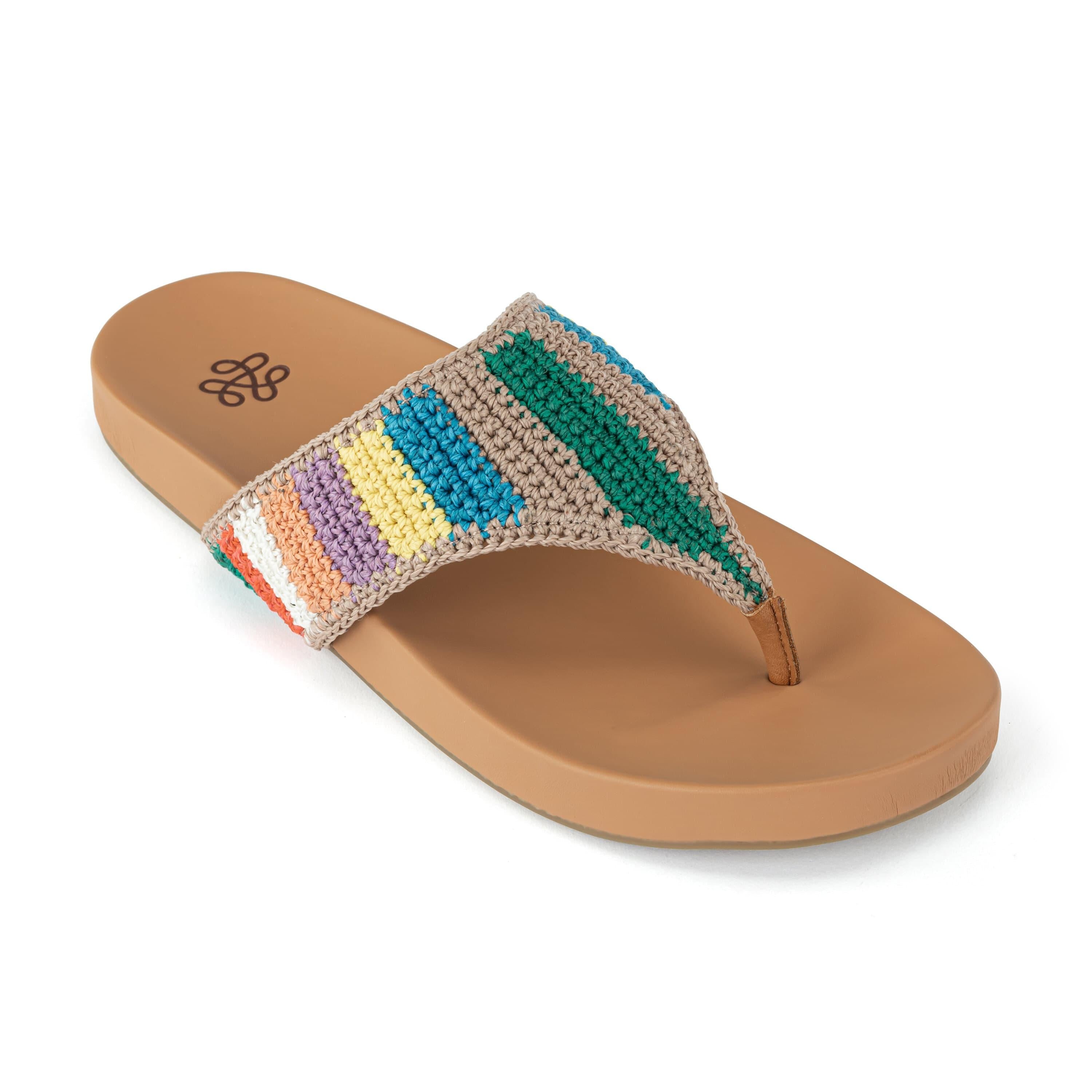 The Sak Everly Sandal - Hand Crochet - Summertide Stripe